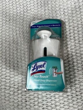 New Lysol No-Touch White Hand Soap Dispenser Only Kitchen Bathroom *See Photos